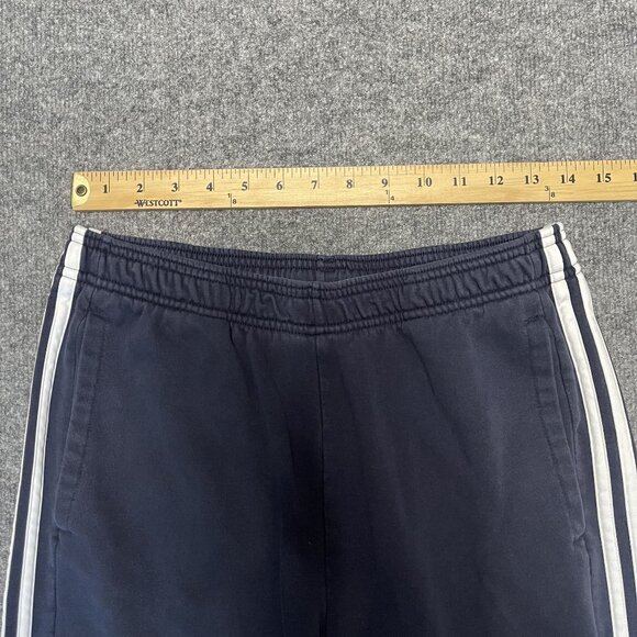 Adidas Navy Blue Joggers With White Stripes Men Size M - Picture 3 of 4
